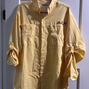 Columbia PFG‎ Yellow Mesh-Lined Shirt